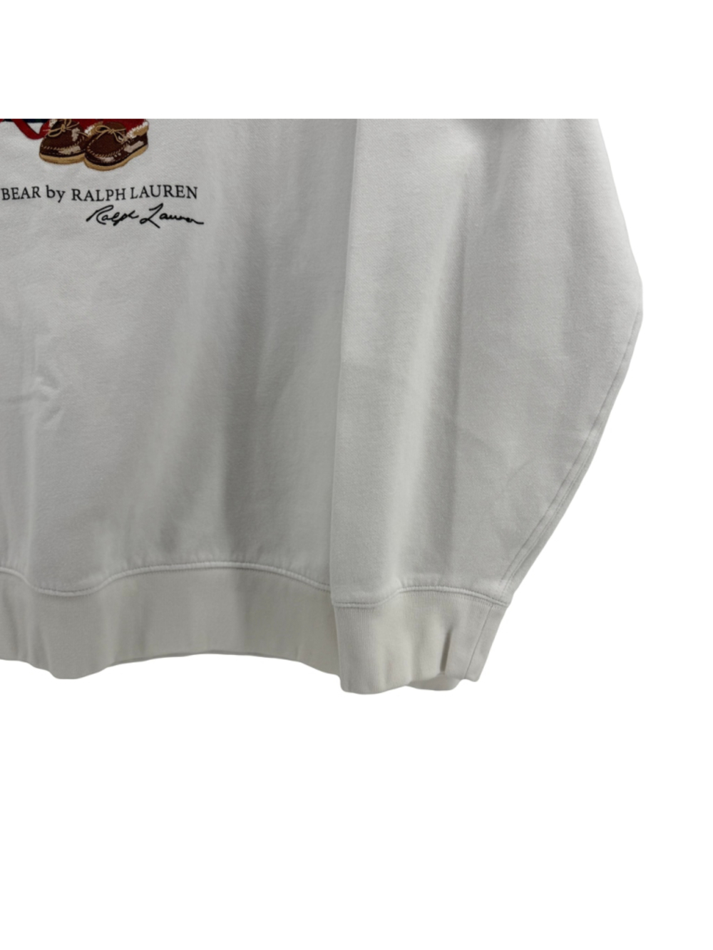 Polo Ralph Lauren Mens XXL White Christmas Gift Bear Fleece Sweater Festive - Picture 6 of 11
